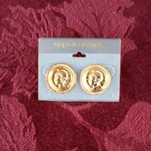 NWT- Roman Coin Stud Earrings
